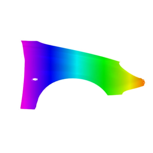 Błotnik przód P PEUGEOT 206 98-09r.