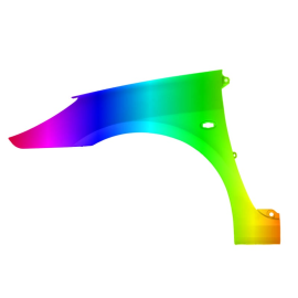 Błotnik przód L PEUGEOT 307 05-12r.