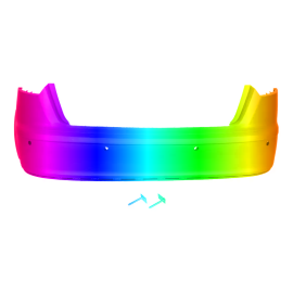 Zderzak tył AUDI A3 8P Hatchback 5D 03-08r.