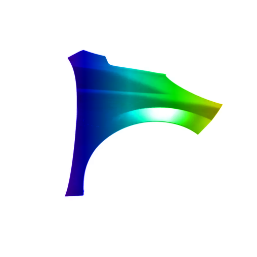 Błotnik przód P PEUGEOT 207 06-09r.