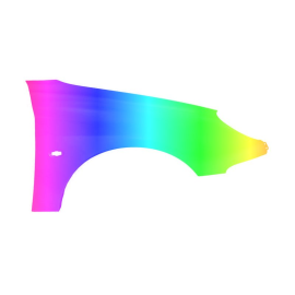 Błotnik przód P PEUGEOT 206 98-09r.