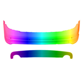 Zderzak tył MERCEDES C-KLASA W204 Sedan 07-11r.