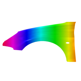 Błotnik przód L PEUGEOT 206 98-09r.