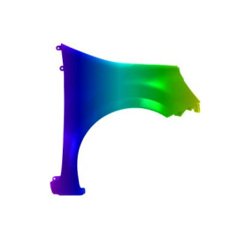 Błotnik przód P RENAULT MODUS Ph I 04-07r.